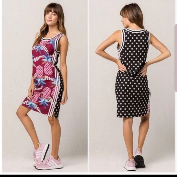 adidas Dresses & Skirts - Adidas Brazilian Pattern Tank Dress